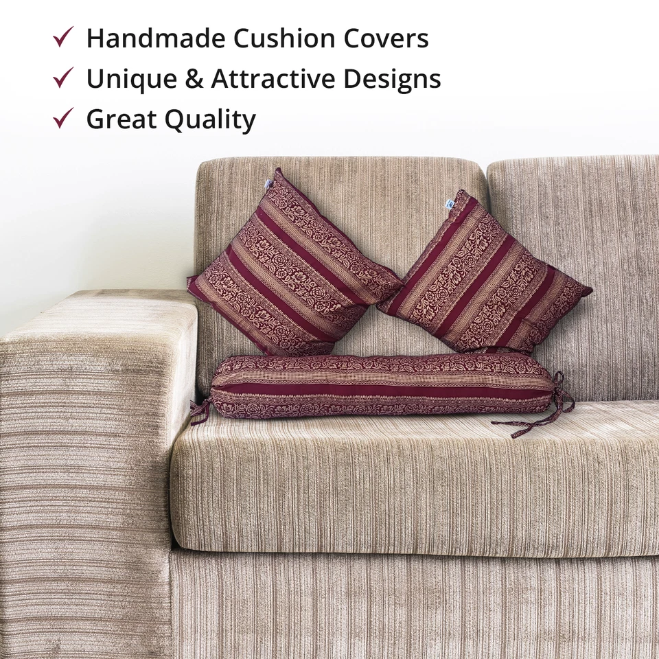 Juego de cojines decorativos premium - Almohadas cómodas y elegantes 3 pess cremallera suave Foto 3 de 4