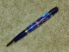 Blue Lives Matter Twist Pen W/Chrome Trim / Blue Body with Red &  White Accents — photo 3