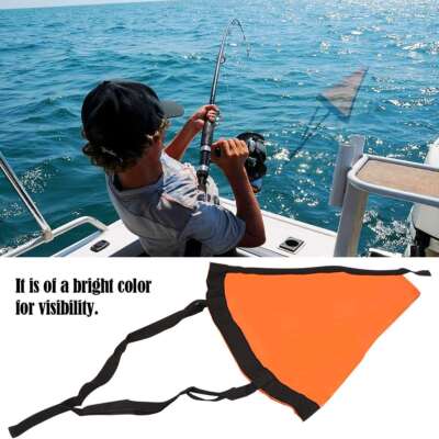 Drift control Floating Sock Sea Anchor Drogue Brake for 24'-32' Fishing Boat