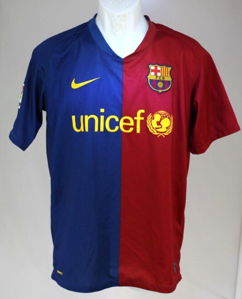 Club Barcelona FC Authentic Nike Jersey Size Small 2008-2009