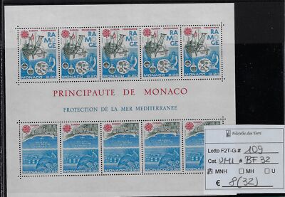 Monaco 1986 Europe sheet Unif BF 32