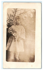 1904-1918 Early Snapshot Domestic Children Girl Portrait Photo Young Girl