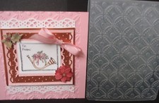 Sizzix Elegant DIAMONDS CIRCLES BACKGROUND EMBOSSING FOLDER Christmas Holiday