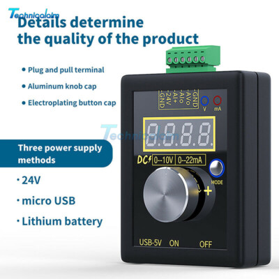 Digital 4-20mA 0-10V Voltage Signal Generator 0-20mA Current Transmitter NEW