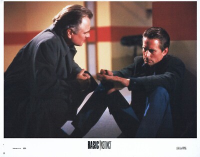 BASIC INSTINCT Original Lobby Card 8 Michael Douglas Sharon Stone