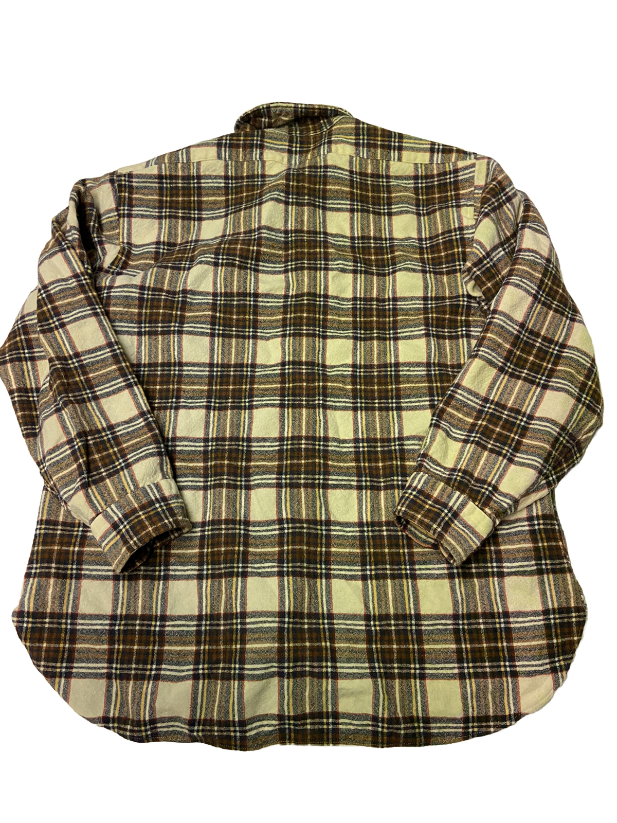 Mens PENDLETON Vintage Plaid Wool Button Up Shirt Sz XL eBay