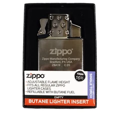 Genuine Zippo lighter butane single blue flame torch EDC insert new in box