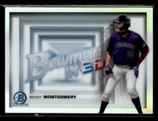 Benny Montgomery 2022 Bowman #B3D-19 Bowman in 3D Colorado Rockies