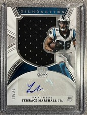 Terrace Marshall 2021 Chronicles Rookie Silhouettes AUTO /75 PANTHERS