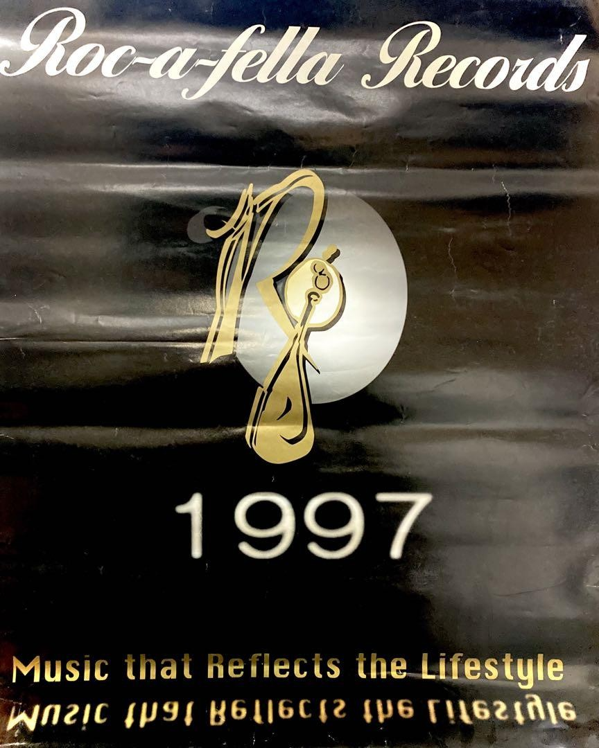 ☆Roc-a-fella Records☆ Poster Vintage 90s Roc-A-Fella Records Vintage Promo Poster 1990s Original Rare