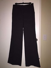 NWT Tory Burch Felise Wide Leg Pants Wool Stretch Dark Grey $295 – Size 4