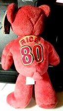 Limited Treasures JERRY RICE 80 Football Bear 9" bean bag-1998-New-w/tags