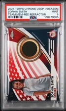2024 TOPPS CHROME OLYMPIC RED REFRACTOR #USASSM SOPHIA SMITH 5/5 PSA 9