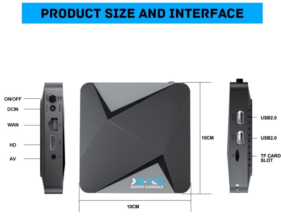 Play Retro Games TV Box + Gamepads Old School Gaming Experience eBay