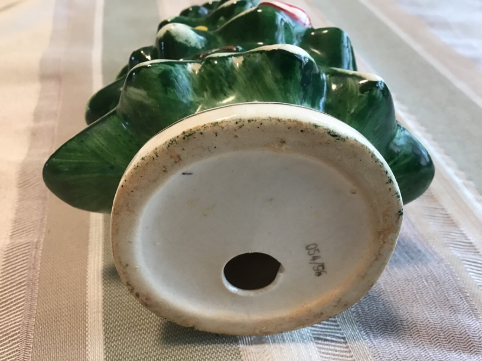 LeftonVintageCeramicChristmas Tree7”Toothpick/Hors d'oeuvre Holder