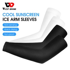 Outdoor Sports Sleeve UV protection Breathable Ice Silk Cycling Arm Sleeves