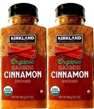 2 PACK - Kirkland Organic Ground Saigon Cinnamon 10.7 oz Total 21.4 oz 