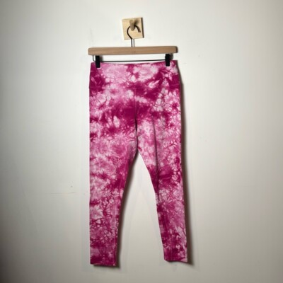 #ad #ad Champion High Waist Pink Tie Dye Leggings Barbie Casual Women#x27;s size M $14.99