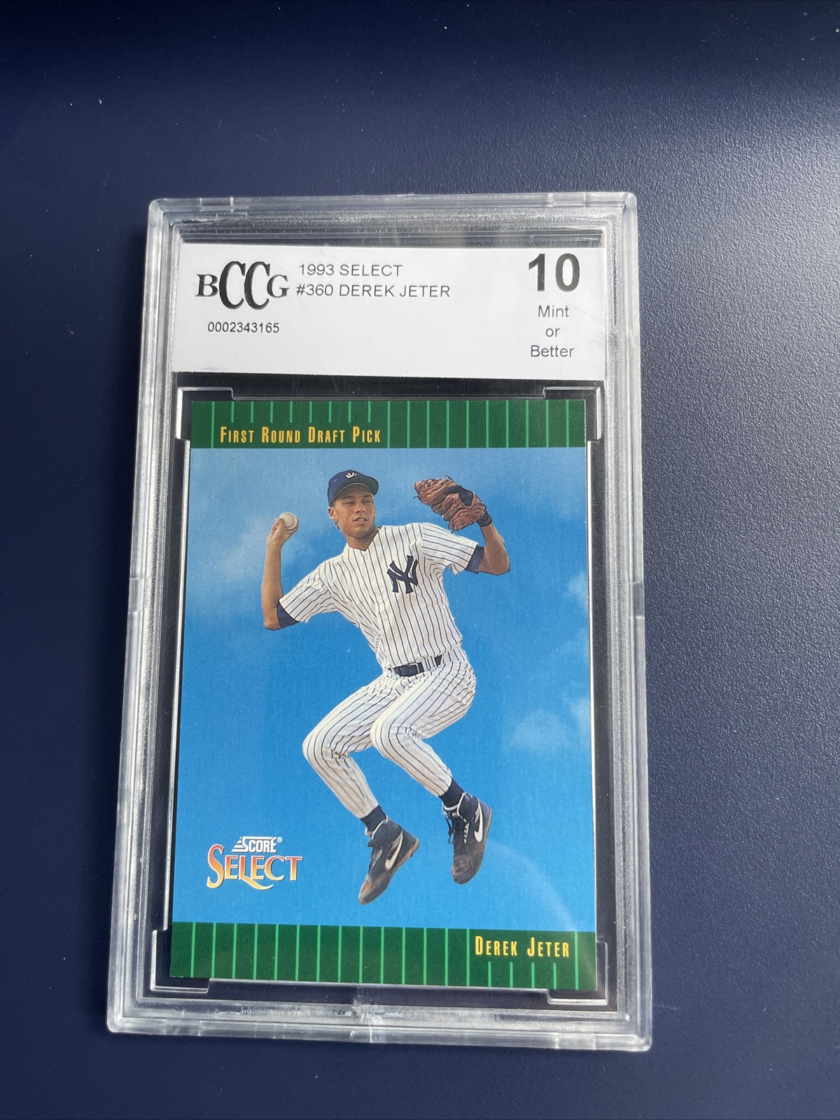 DEREK JETER 1993 SCORE SELECT BCCG 10 ROOKIE CARD #360 BGS! | eBay