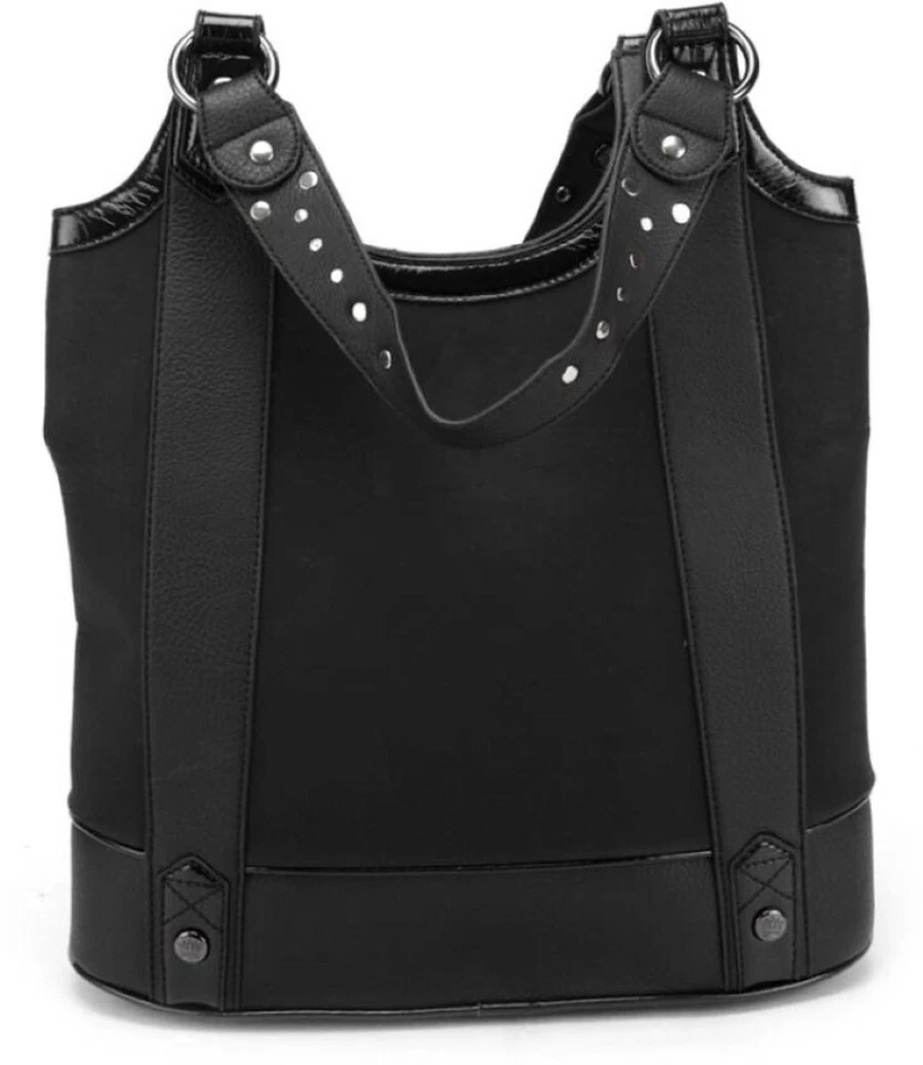 Bolso de hombro grande Christian Audigier Brooke muy tachonado imitación gamuza cuero Foto 2 de 4