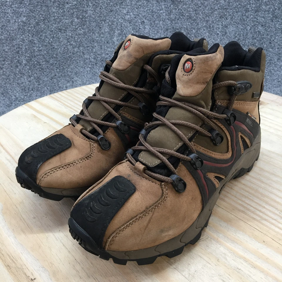 Ботинки Merrell мужские 5,5 Reactor туристические средние ботинки на шнуровке 80657 коричневая кожа - Изображение 3 из 4