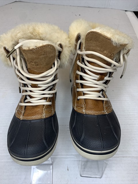 fur lined duck boots womens