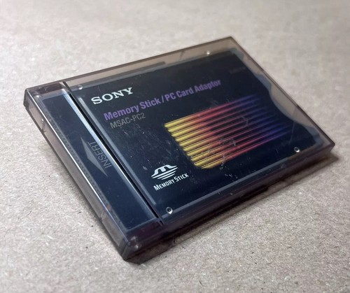 SONY MSAC-PC2 Memory Stick PC Card Adapter With Case