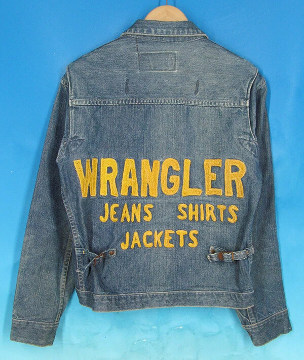 Vintage 1950's Wrangler 11MJ Jeans Shirts Champion Jacket Indigo