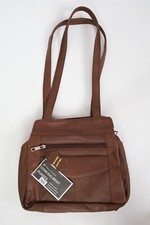 Nwt Roma Leathers Concealment Conceal Carry Purse Brown Genuine Leather 7085