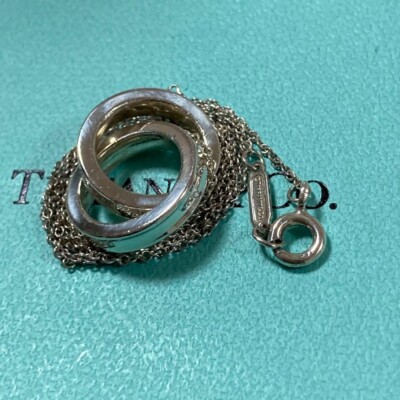 Tiffany & Co. 1837 Interlocking Circles Pendant Necklace Sterling