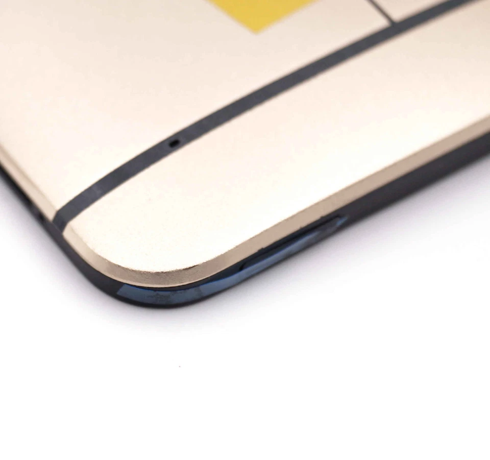 Original HTC M7 801e Housing Back Cover Battery Door Buttons NFC Antenna Gold - Image 4 of 4