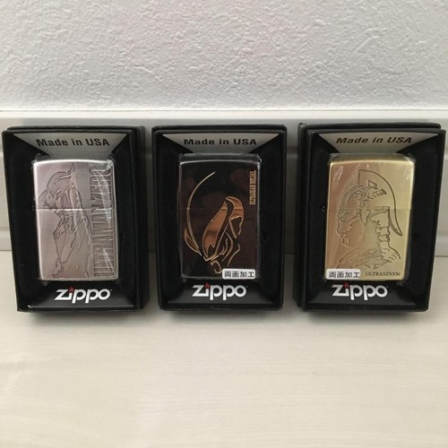 Zippo New Ultraman Series 3 Piece Set Ultraman Zero Belial Seven Rare from JAPAN - Picture 1 of 8