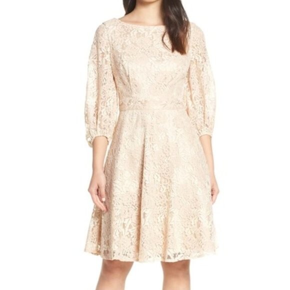 fitted lace wedding dress Amazon.com: Eliza J Womens Dresses Dress,Ivory Multi, 4 : Clothing, Shoes &  Jewelry main image 0