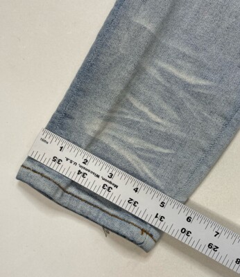 Homme + Femme Letterman Distressed Slim Fit Denim Jeans Men 32 x