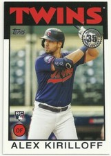  2021 TOPPS BASEBALL - ALEX KIRILLOFF - 1986 35th ANNIVERSARY - #48 - TWIN RC