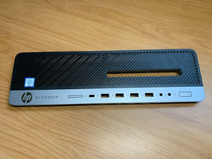 HP EliteDesk 800 G4 G5 SFF Front Bezel Faceplate Cover Replacement, Silver Black