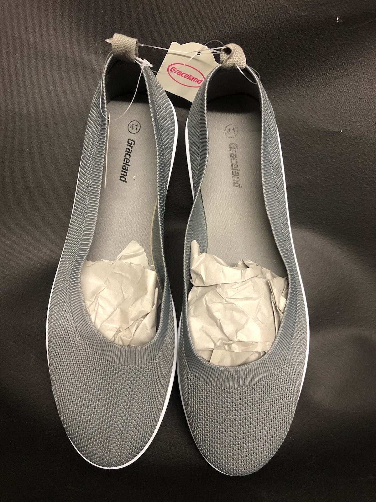 Graceland Deichmann Ballerina With White Sole Flat Shoes UK EU