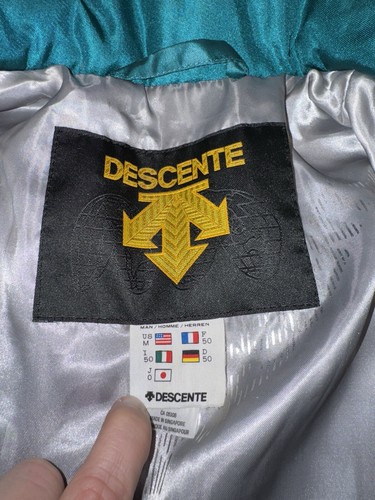 Descente Ski Suit One Piece Snowsuit Mens Medium Snow Bib Vintage 80s 90s Retro - Picture 13 of 23