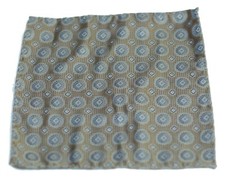 Umberto Algodon Tuscan Gold Topaz Woven Silk Pocket Square 75 Retail New