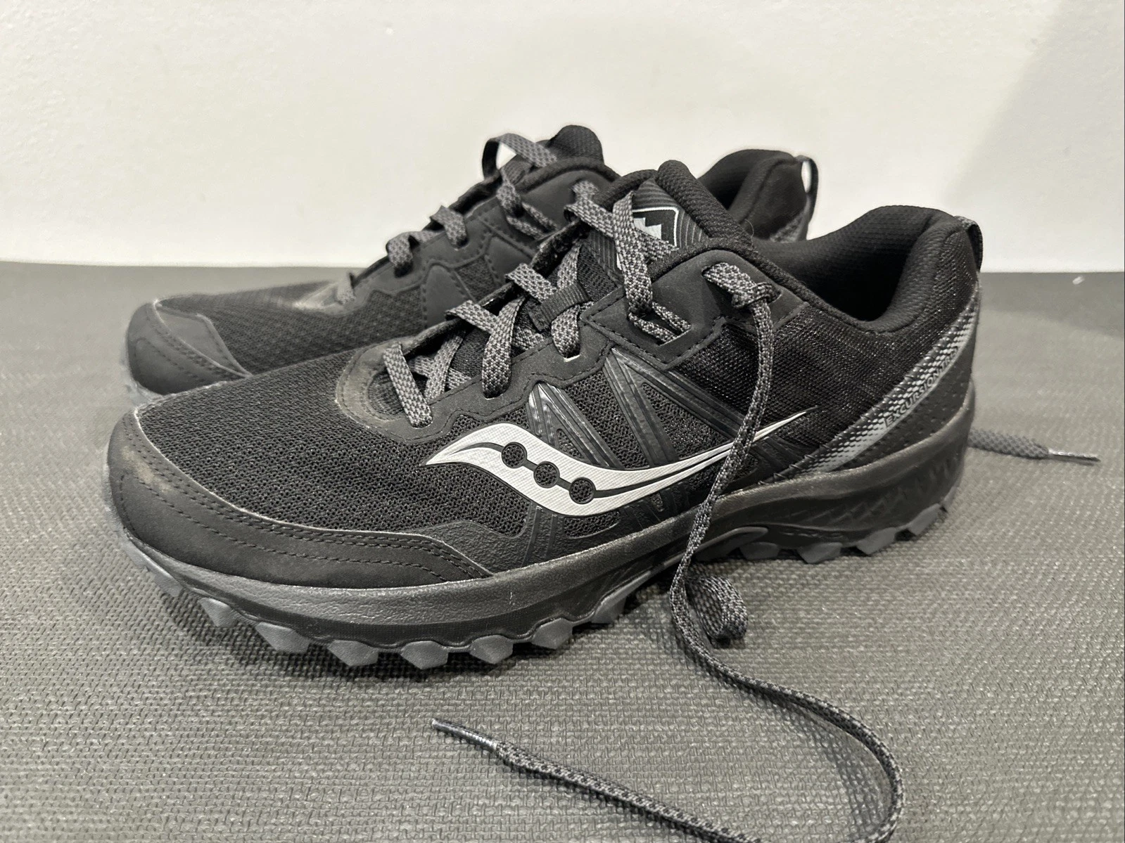 Saucony Excursion TR 14 Shoes Men's Size 10 Trail Outdoor Hiking Sneakers Black