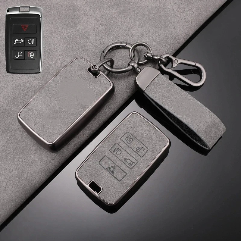 Funda de aleación de cuero para llave de coche para Land Rover Range Rover Velar Evoque Sport Foto 4 de 4