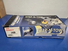 Go Rhino Receiver Hitch Mounted Step-N-Tow  Rhino 340B Black Powder Aluminum 