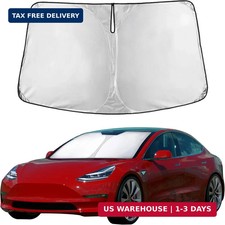 EcoNour Windshield Sun Shade Compatible with Tesla Model 3 Model Y