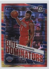 2020 Panini Donruss Optic Elite Dominators Red Pulsar Prizm Zion Williamson 1o6w