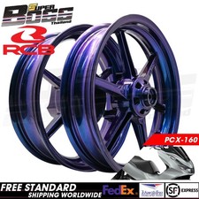 Quality Wheel Rims F275x14 R350x14 Effect Blue For Honda Pcx-160 Abs