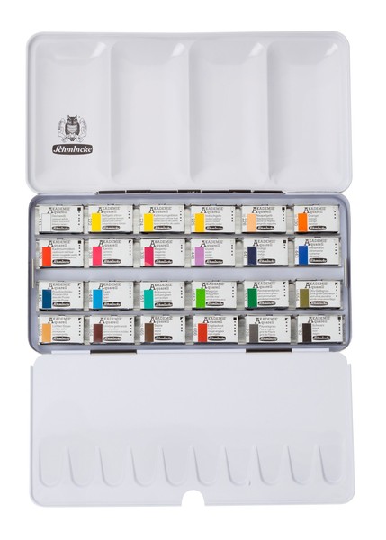 Schmincke Akademie Aquarellkasten Mit 24 Ganzen NäPfchen-image