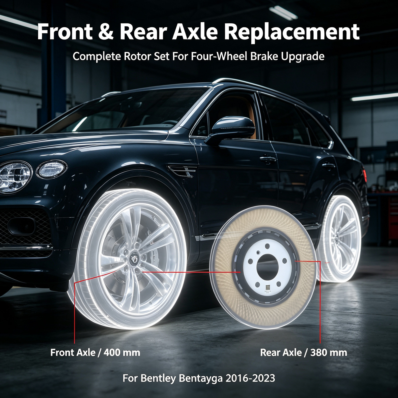 Bentley Bentayga Speed 2016-2023 Front Brake discs 2 pcs P/N 4M0615601N