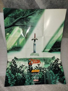 ZELDA Link to the Past SNES Super Nintendo 1992 Promo Poster Insert GP SNS USA 2