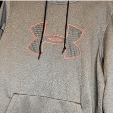 Under Armour mens cold gear pullover hoodie gray size L