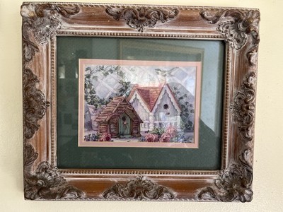 Shabby Chic Cottagecore 3D Ornate Distressed Wooden Whitewashed Picture Frame